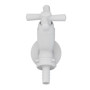 Imagen de CANILLA LAVADERO PLASTICA BLANCA SALIDA 1/2" 15CM CROSS